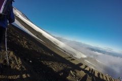 Vulkan Villarrica - Schattenspiele am Grat