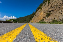 Straße der sieben Seen - Provinz Neuquén in Argentinien - hier war die Straße auch noch gut befestigt