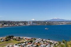 Beide Vulkane im Panorama.