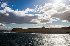Blick auf die Insel von der Magellanstraße aus