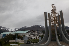 Ushuaia - zur anderen Seite ist dann gleich wieder ein Gebirge