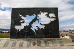 Ushuaia - an der Plaza Islas Malvinas (Falklandinseln)