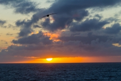 Der Sonnenuntergang am zweiten Tag ...