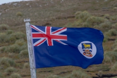 West Point Island - die Fahne der Falklandinseln