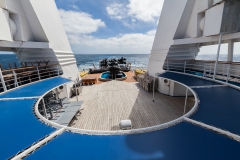 Ocean Diamond - offener Bereich von Deck 6 gesehen von Deck 7