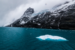 im Drygalski Fjord - Eisblöcke kommen uns entgegen