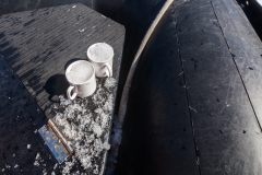 Brown Bluff: es gibt Gletschereis aus Plastebechern :-)