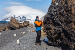 Brown Bluff: Lauritz von der Crew - der Geologe Brown Bluff: Lauritz von der Crew - der Geologe