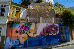 Streetart spielt mit der Natur.