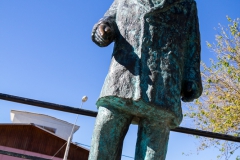 Ein Denkmal für Pablo Neruda in der Nähe von La Sebastiana.