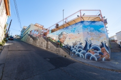 Vielleicht kommt es in diesem Bild raus, wie steil es hier teilweise zu geht.