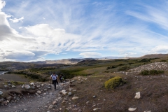 Torres del Paine: die Sonne schien, aber den Wind kann man nicht fotografieren.