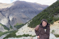 Torres del Paine: ging teilweise steil nach untena