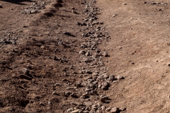 Grenze zwischen Chile und Bolivien am Fuß des Juriques