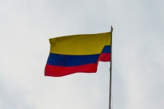 Die kolumbianische Flagge. Die kolumbianische Flagge.