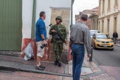 Bogota - die Innenstadt wird vom Militär bewacht Bogota - die Innenstadt wird vom Militär bewacht