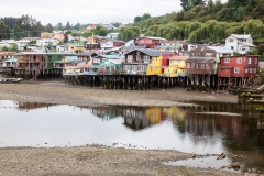 Castro - Häuser in der Bucht bei Ebbe