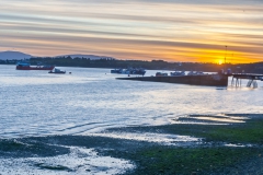 Chiloé - Quellón - Sonnenuntergang am Fähranleger